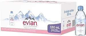 Evian Natural Spring Water 330 Ml 24 Count Amazon Ca Grocery