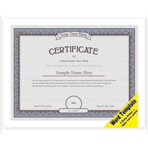 Microsoft Gift Certificate Template Free Word | Creative Professional ...