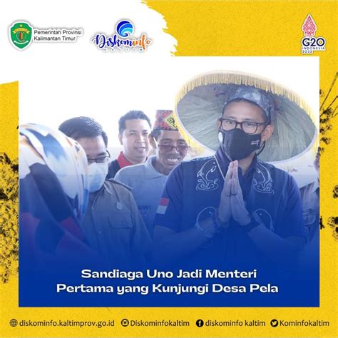 Sandiaga Uno Jadi Menteri Pertama Yang Kunjungi Desa Pela Diskominfo