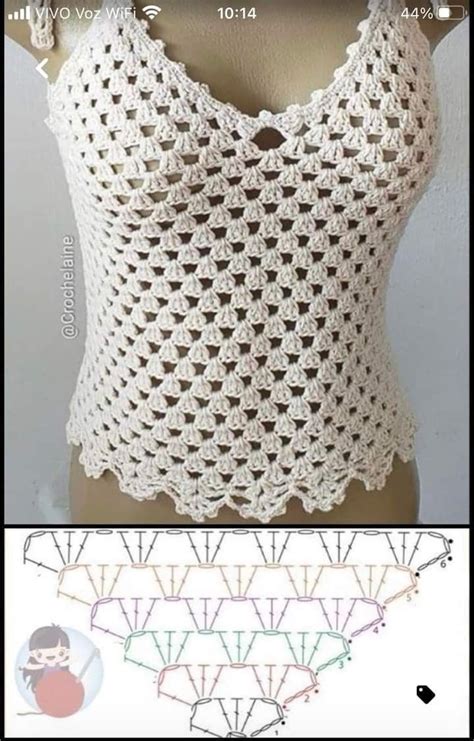 Pin By Clau Zovak On Tejidos Y Puntos Crochet Top Pattern Crochet