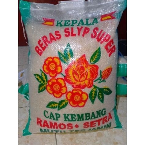 Jual Beras Cap Kembang Bunga Setra Ramos 10 Kg 13 28 Liter Shopee