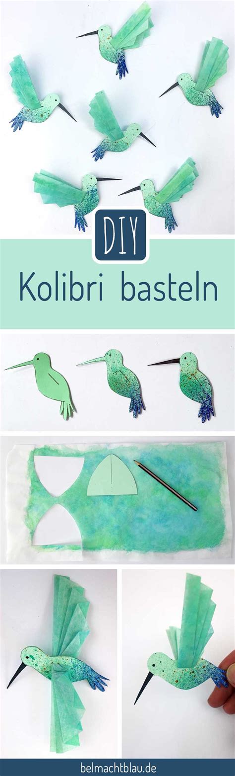 Kleiner Kolibri Freebie Mit Fotobastelanleitung Bel Macht Blau