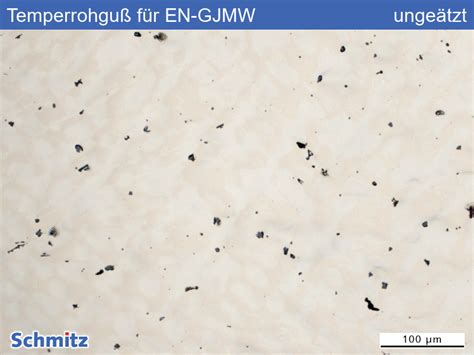 Temperrohguß für EN GJMW Schmitz Metallographie GmbH