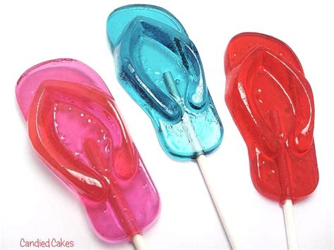 12 Large Flip Flop Sandal Lollipops Beach Party Favors Etsy