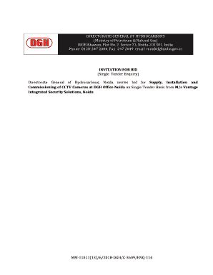 Fillable Online Dghindia Gov DIRECTORATE GENERAL OF HYDROCARBONS OIDB