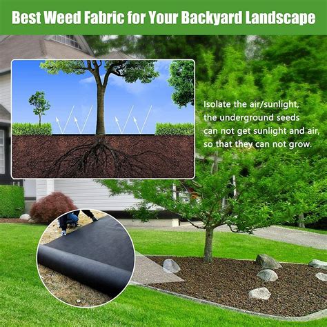 Agfabric Weed Barrier Non Woven Fabric Landscape Weed Control Ground