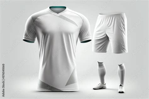 blank white jersey mockup for football club, Soccer. generative ai ...