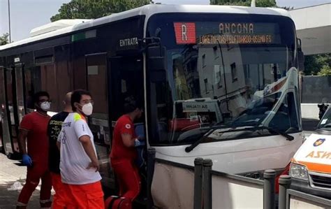 Bus Contro Unambulanza Rimane Incastrata Con La Testa