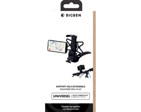 Support vélo double fixation silicone Universel Bigben