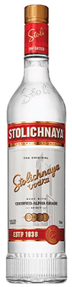 Stolichnaya 80 Proof Vodka - 1 L | Bremers Wine and Liquor