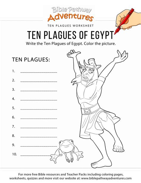 Plagues Of Egypt Free Printables