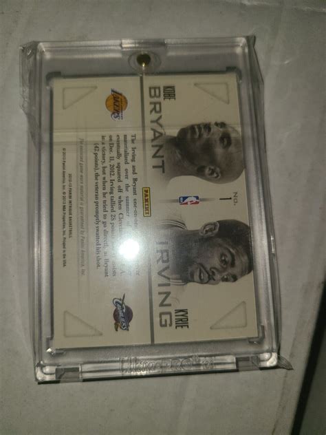 Panini Intrigue Kobe Bryant Kyrie Irving Intriguing Pairs Dual