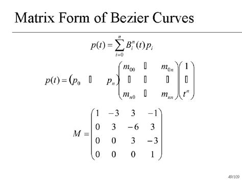 The Bernstein Basis And Bezier Curves Dr Scott