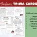 Christmas Trivia Cards for Christmas Party Games, Family Reunion Games ...