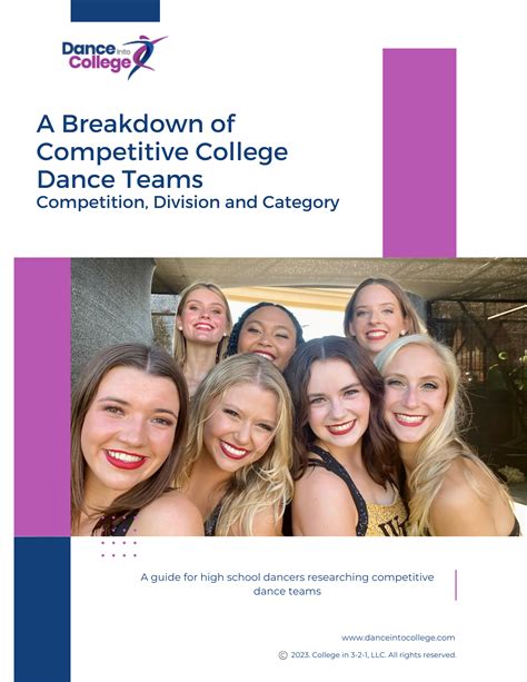 Competitive College Dance Teams Guide - Dance Into College