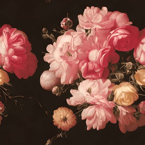 Moody Renaissance Flowers By Rachel Ruysch Creative Fabrica