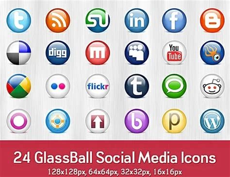 Glossy Social Media icons Free PSD Psd in editable .psd format free and ...