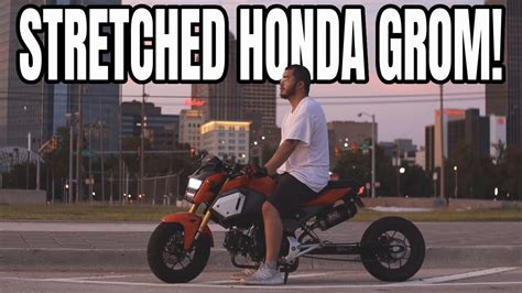 Stretched Honda Grom Super Clean Lowered Grom Modded Youtube