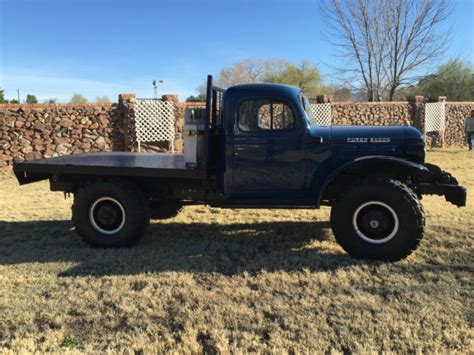 1950 Dodge Power Wagon Custom Flat Bed Truck No Reserve