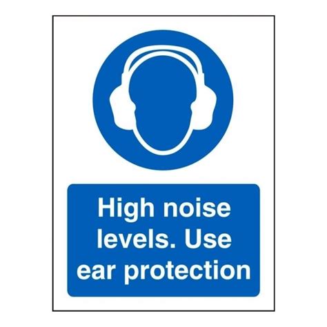 Warning Risk Of High Noise Levels Hearing Protection Must Be Worn