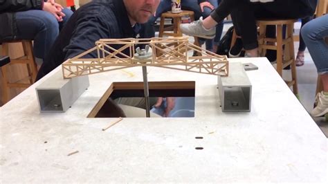 Physics Students Bridge Designs Get Tested Youtube