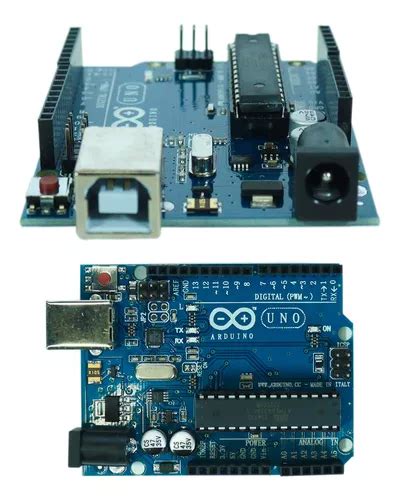 Placa Compatível Com Arduino Uno Atmega328 Smd Cabo Usb