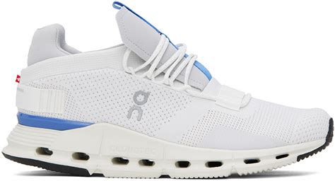 On White Blue Cloudnova Sneakers SSENSE UK