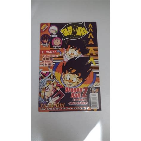 Revista Comix 44 Anime mangá Dragon Ball inu yasha gundam Yu Gi Oh