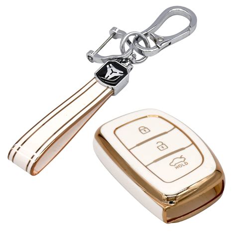 Kmh Tpu Gold Car Key Cover Compatible Hyundai Grand I Nios Asta