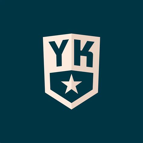 Initial YK Logo Star Shield Symbol With Simple Design 27271945 Vector