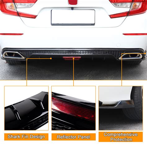 For Honda Accord Rear Bumper Diffuser Corner Apron W