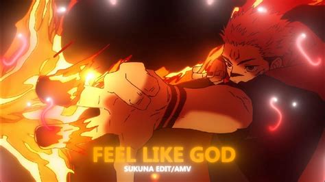 Feel Like God I Sukuna Vs Jogo Amv Edit Free Project File Youtube