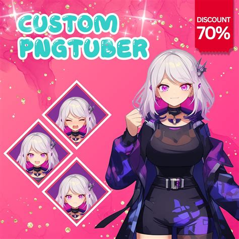 Custom Pngtuber Live2d Model Pngtuber Commission Pngtuber Model