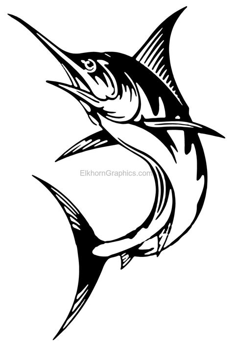 Blue Marlin Sticker - Fishing Stickers | Elkhorn Graphics LLC