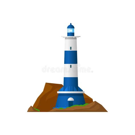 Lighthouse Nautical Sea Tower Light House Beacon Stock Vector