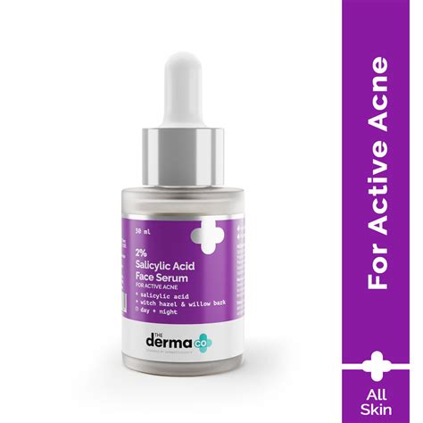 Buy The Derma Co 2 Salicylic Acid Serum For Face For Active Acne With Witch Hazel Online