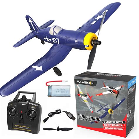 Volantex F4U RC Plane One Key Aerobatic 2 4G 4CH EPP Foam 400mm