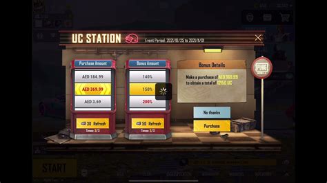 Uc Station Event In Pubg Mobile Get Free Uc Youtube