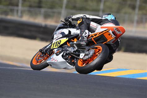 Motoamerica Benjamin Smith Earns Ktm Rc Cup Pole Position At Pittrace