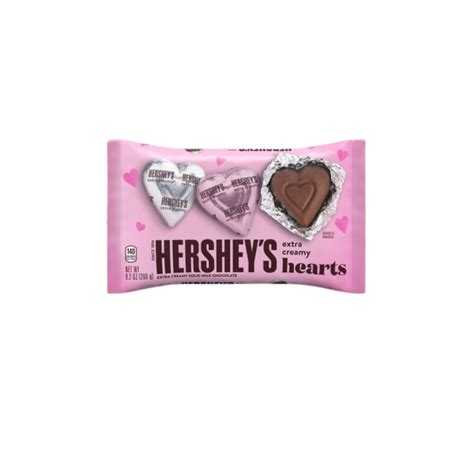 Valentine Hershey Extra Creamy Milk Chocolate Hearts Hand Arnold