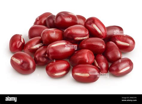 Red Adzuki Beans Isolated On White Background Stock Photo Alamy