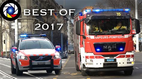 Police Cars And Fire Trucks Responding ⎜best Of 2017⎟ Youtube