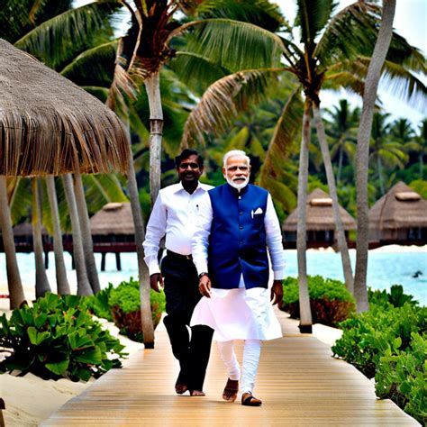 Modi S Visit To Lakshadweep In Created A Spontaneous Storm In