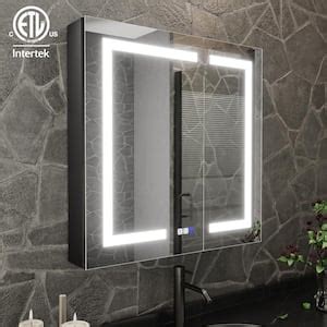 ExBrite ShineX 48 In W X 30 In H Rectangular Black Aluminum Recessed