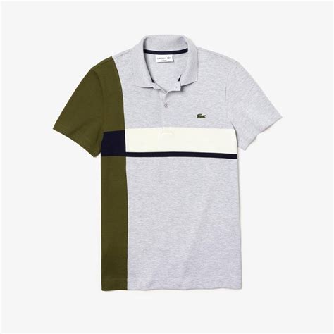 Lacoste Erkek Slim Fit Blok Desenli Gri Polo 2 XS PH4255 Occasion