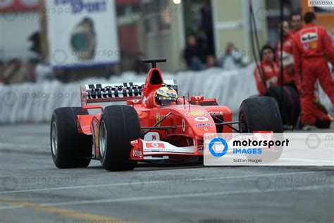 Luciano Burti Bra Ferrari Test Driver Demonstrates The Ferrari F