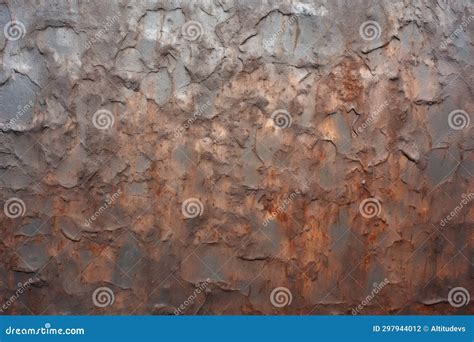 Pitted Weathered Iron Surface With Neutral Light Stock Photo Image