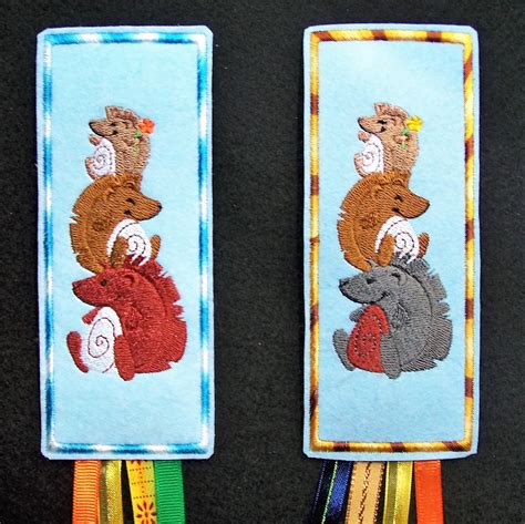 Be True Crafts Seven More DIY Machine Embroidered Bookmarks