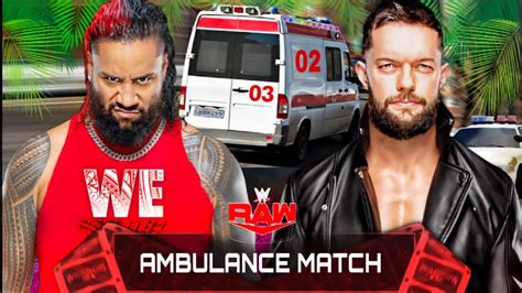 Wwe K Ambulance Match Finn Balor Vs Jimmy Uso Wwe Raw Youtube