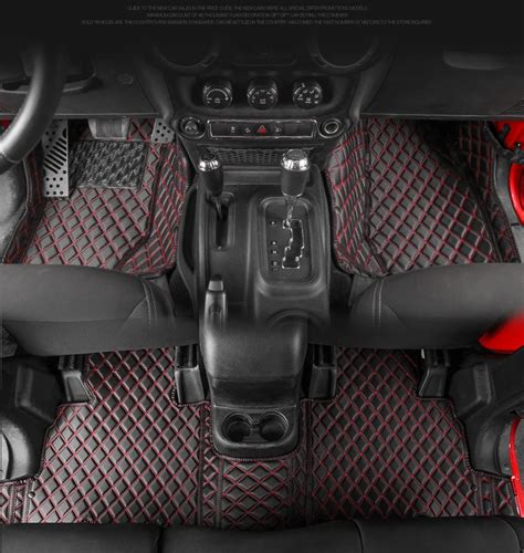 Tapis De Sol En Cuir Pour Jeep Wrangler Jk Jl